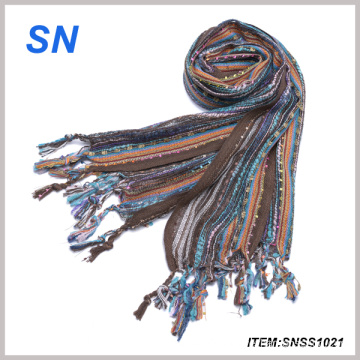 2015 U. S. a Spring Mutil Metallic Technicolor Scarf